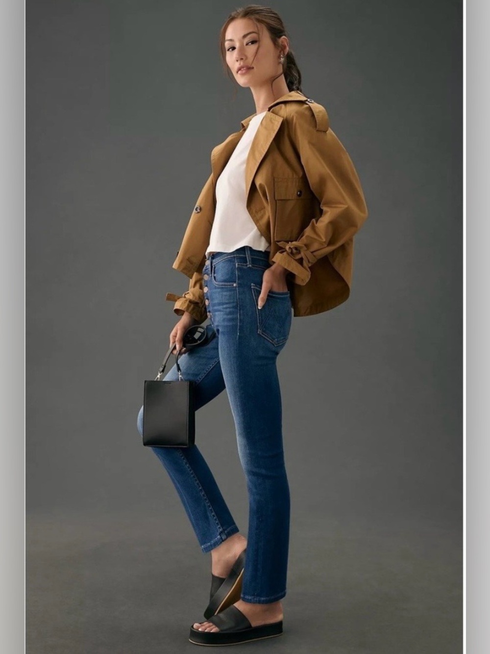 MOTHER • The Pixie Rider Ankle jeans in Taxi!, size 27 - Picture 3 of 13